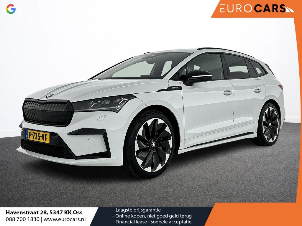 Skoda Enyaq iV 80 Sportline Navigatie Climate Pack Camera DA, Automaat, Achterwielaandrijving, Gebruikt, Zwart