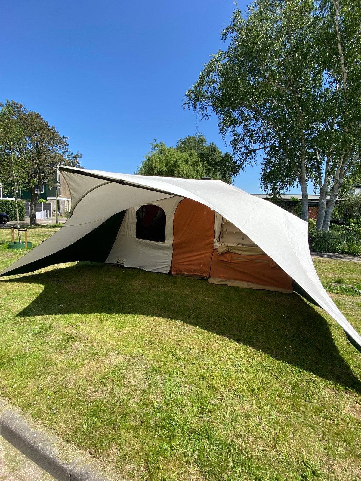 Holtkamper Kyte XL met kindertent L (2011), Caravans en Kamperen, Ophalen, Meerkleurig, Aanwezig, Tot en met 5