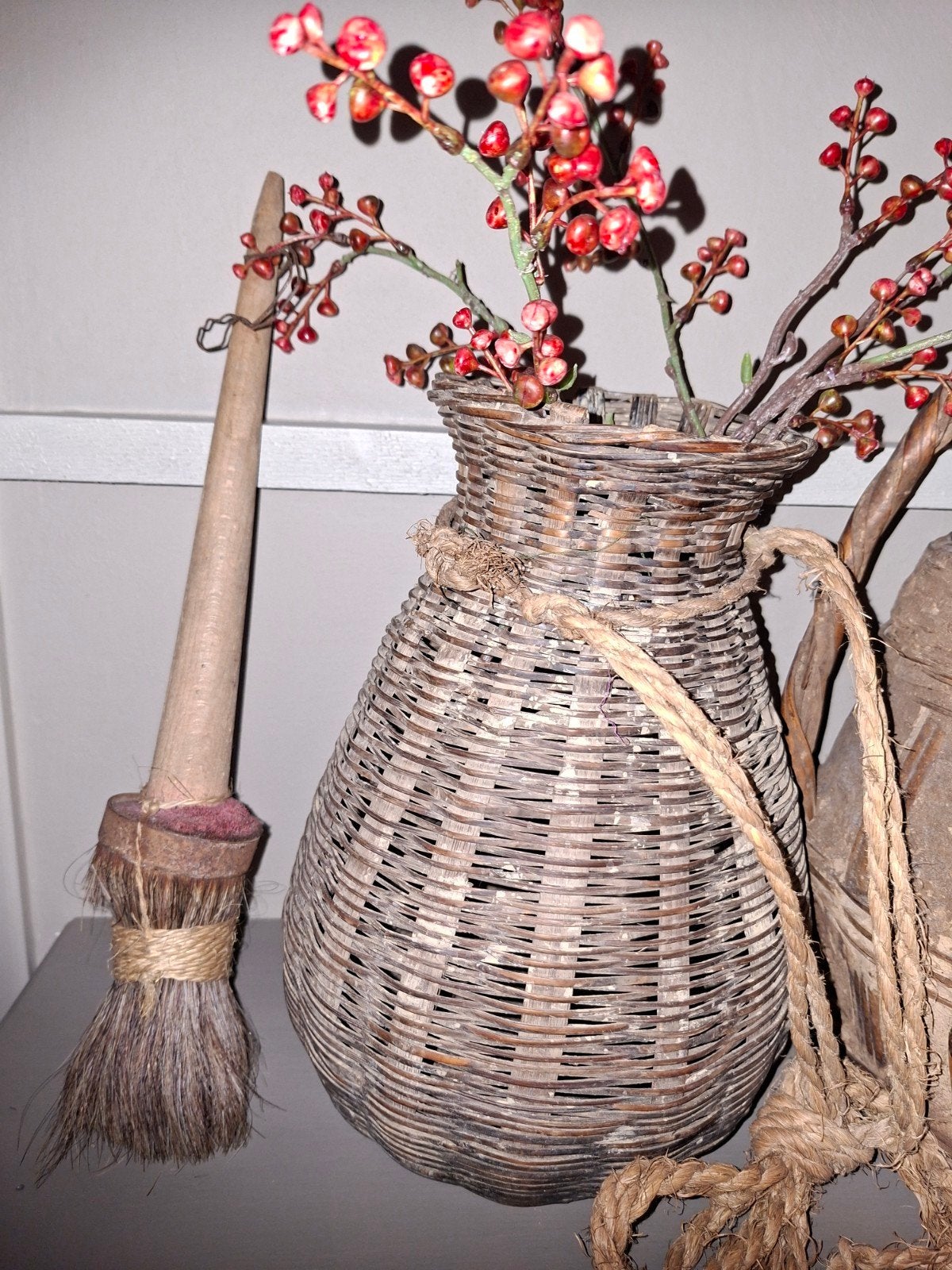 Schilders kwast, totale lengte 38 cm, Hout, Gebruikt, Ophalen of Verzenden, Landelijk