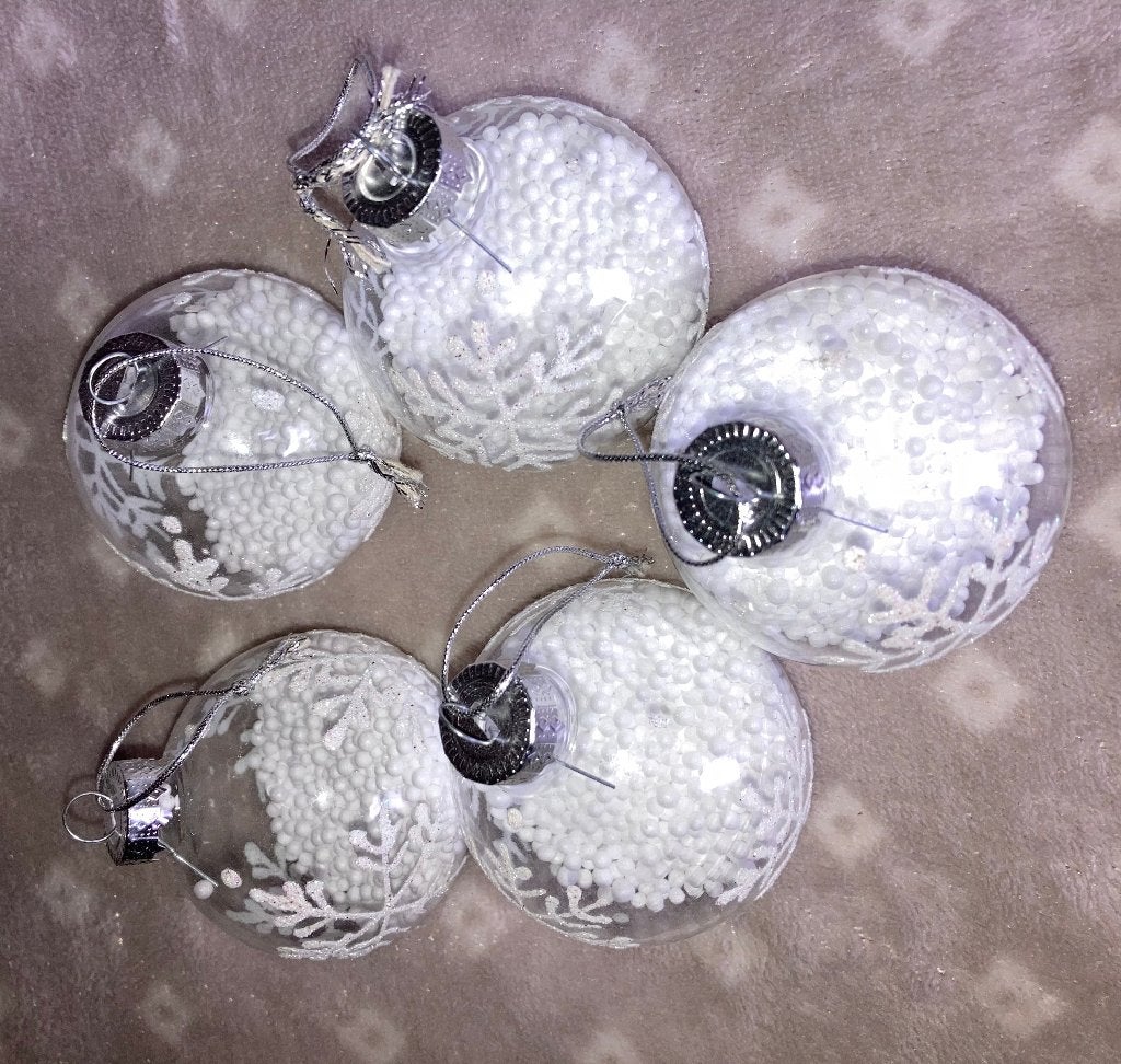 Kerstbal sneeuwbal in doos nr 100, Ophalen of Verzenden, Nieuw
