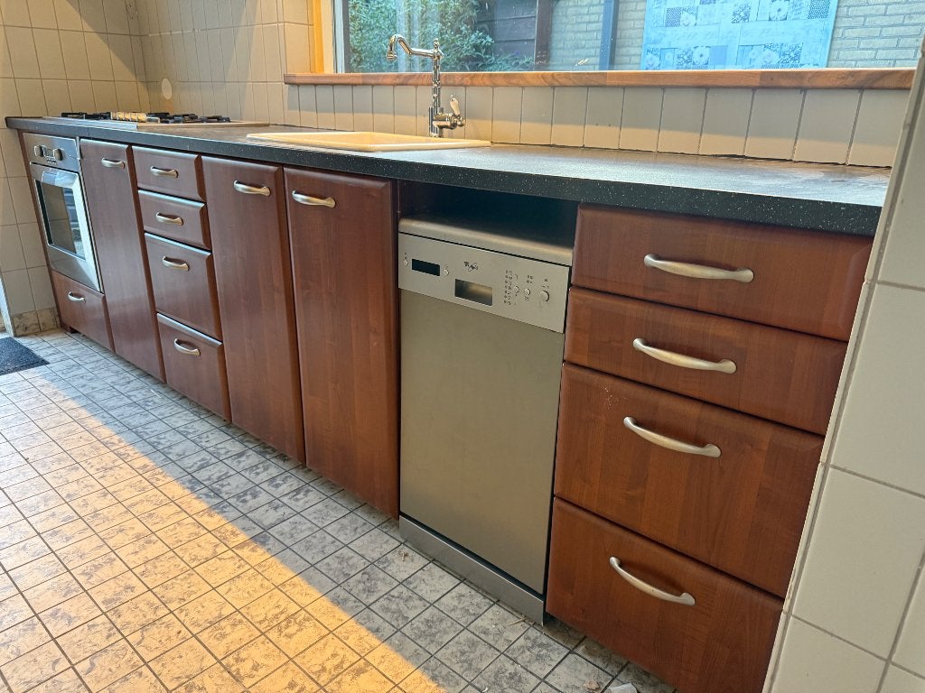Keuken, Ophalen, Gebruikt, Bruin, Enkelwandige keuken
