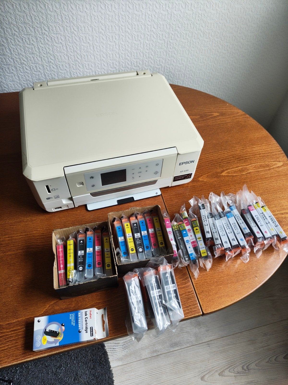 Epson XP-635 All-in-One Printer met veel inktcartridges, Computers en Software, Printers, Kleur printen, Gebruikt, All-in-one