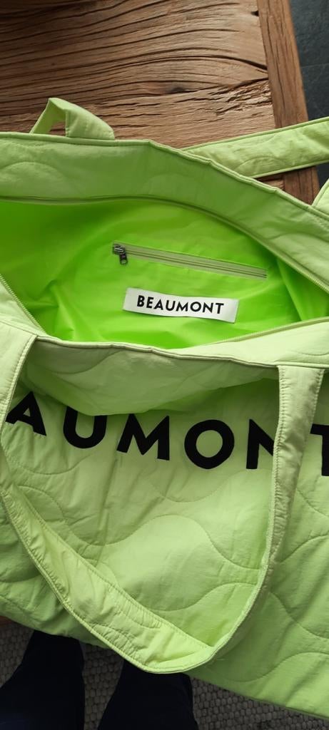 Beaumont groene tas,spiksplinter nieuw., 30 cm of meer, Nieuw, Ophalen of Verzenden, Groen