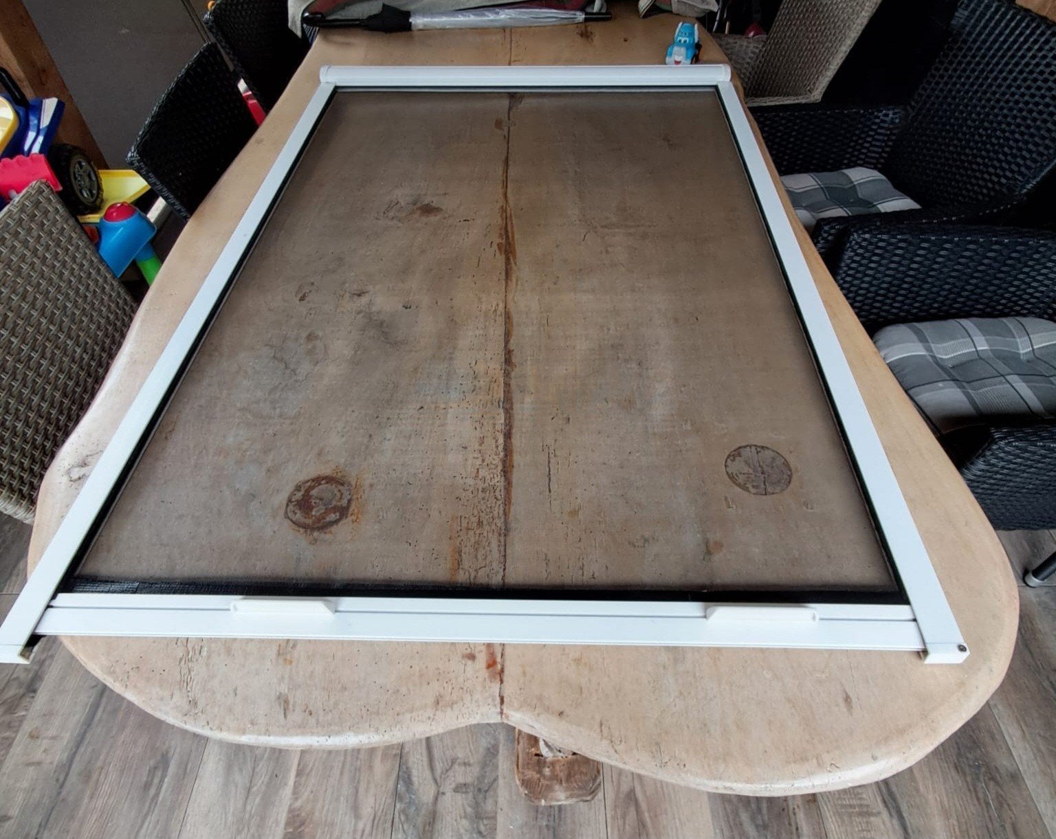 Raamhor 134x90 cm, Ophalen, 80 tot 120 cm, Gevelraam of Ruit, 120 tot 160 cm