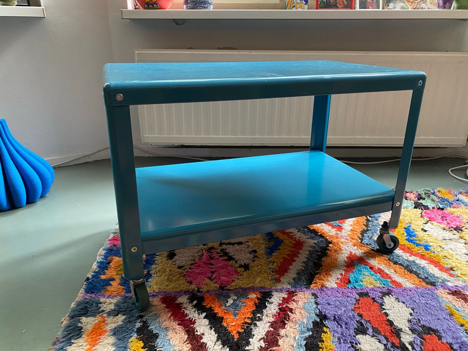 Vintage Ikea PS 2012 bijzettafel - Ola Wihlborg, Gebruikt, Metaal of Aluminium, 55 tot 75 cm, Rechthoekig