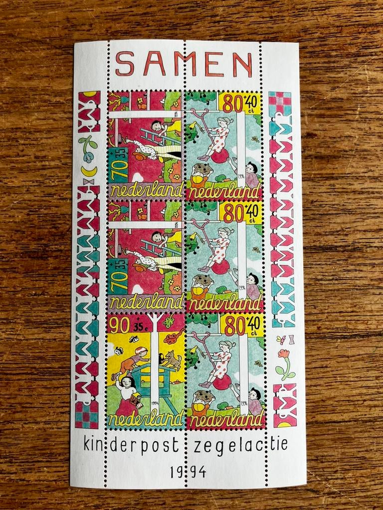 Kinderpostzegels 1994. Postfris. TEAB, Ophalen of Verzenden, Na 1940, Postfris