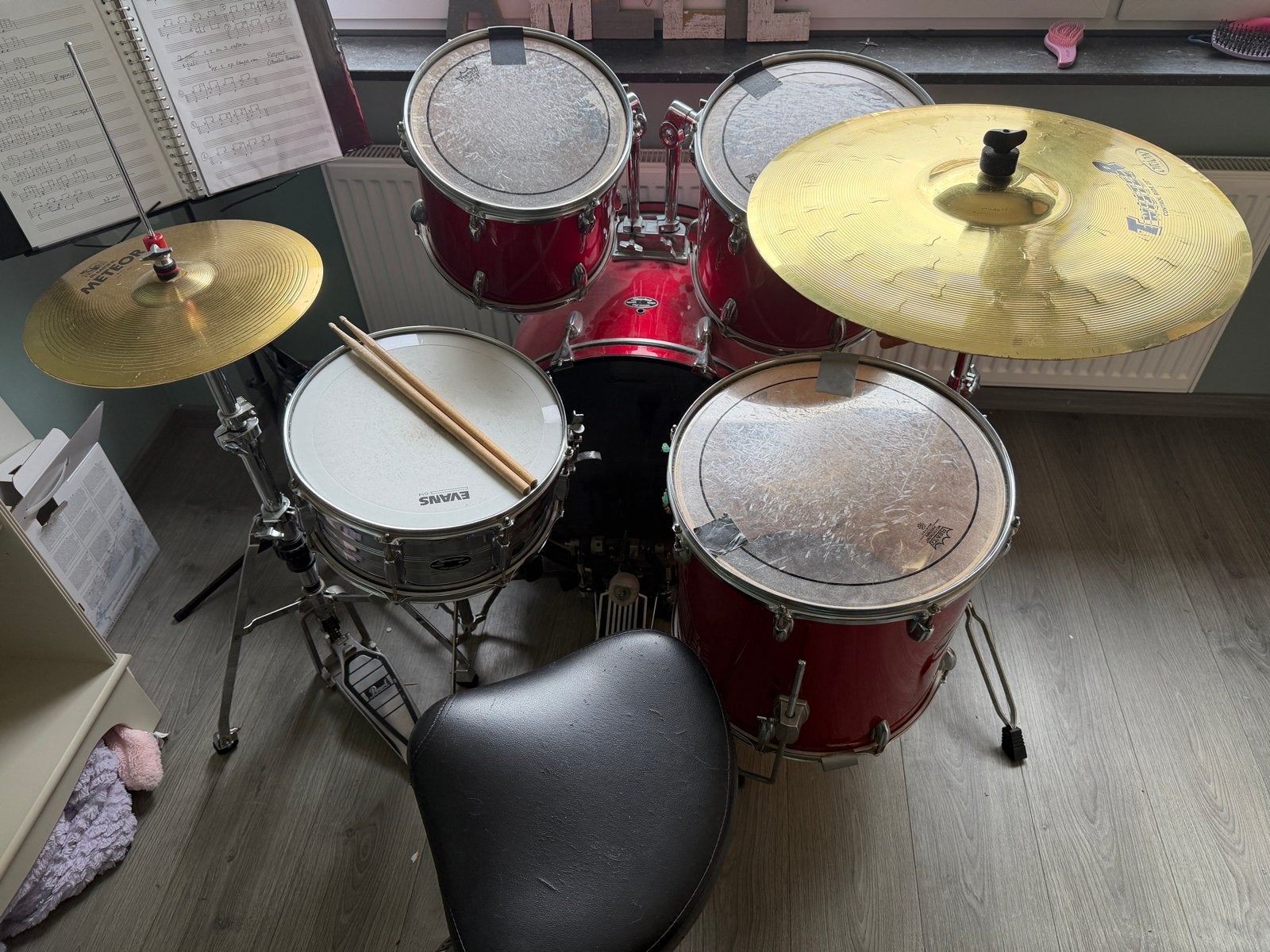 Gebruikt drumstel in goede staat - ideaal voor beginners, Ophalen, Gebruikt, Overige merken