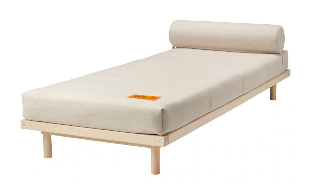 Markerad Virgil Abloh x Ikea. Daybed, Huis en Inrichting, Ophalen, Eenpersoons, Beige, Nieuw