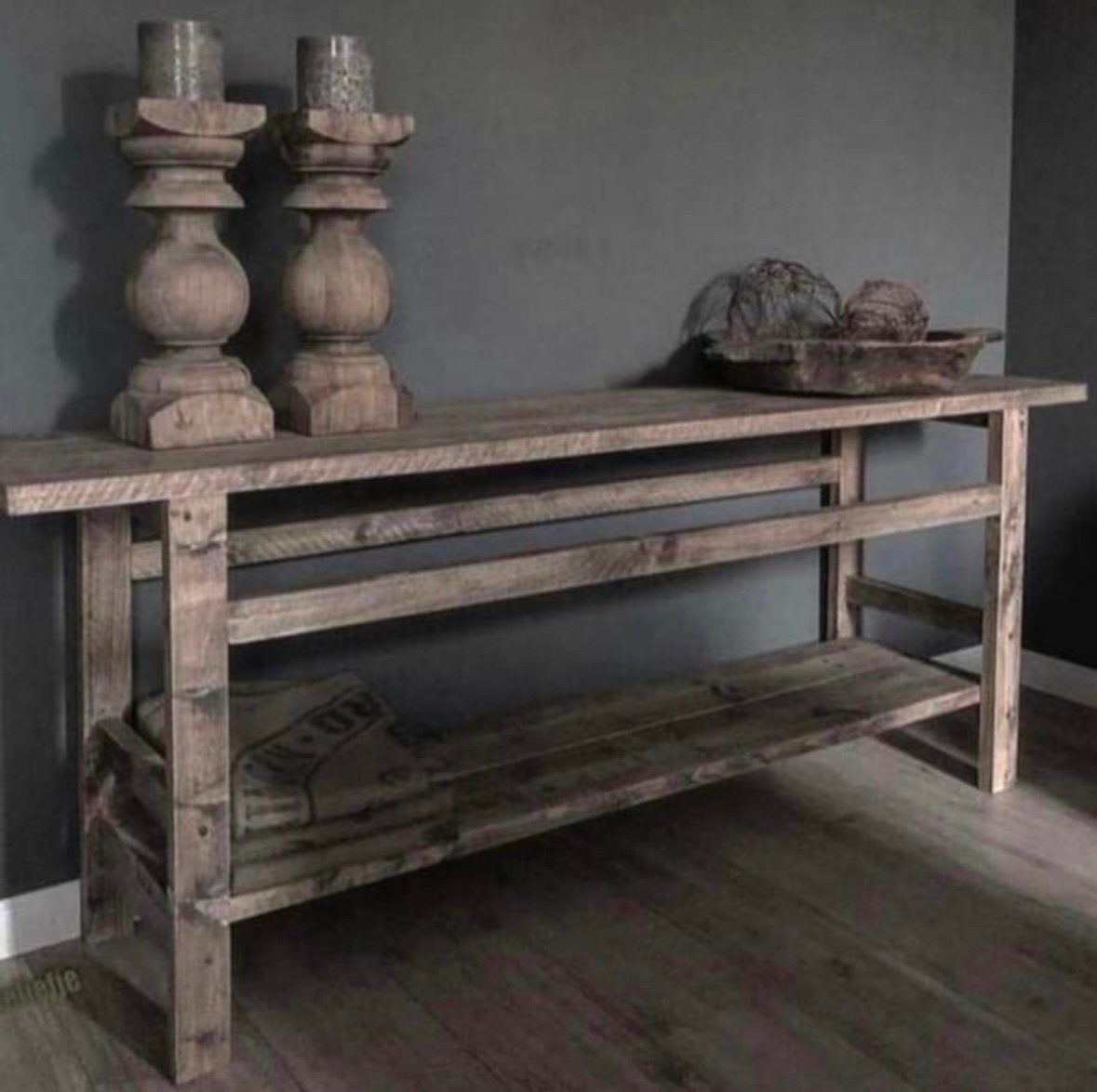~Stoer Sober Landelijk Houten Sidetable/Wandmeubel~, Ophalen of Verzenden, Nieuw