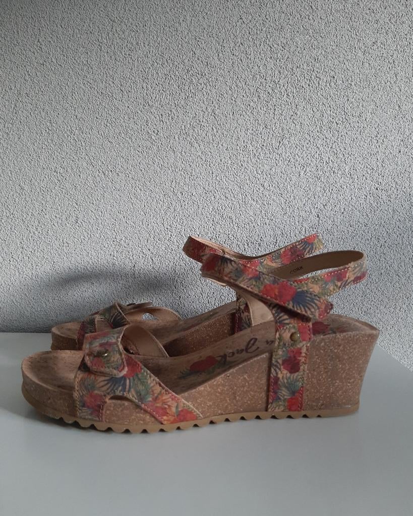 Panama Jack sandalen Julia met sleehak maat 41, Zo goed als nieuw, Panama Jack, Sandalen of Muiltjes, Ophalen of Verzenden