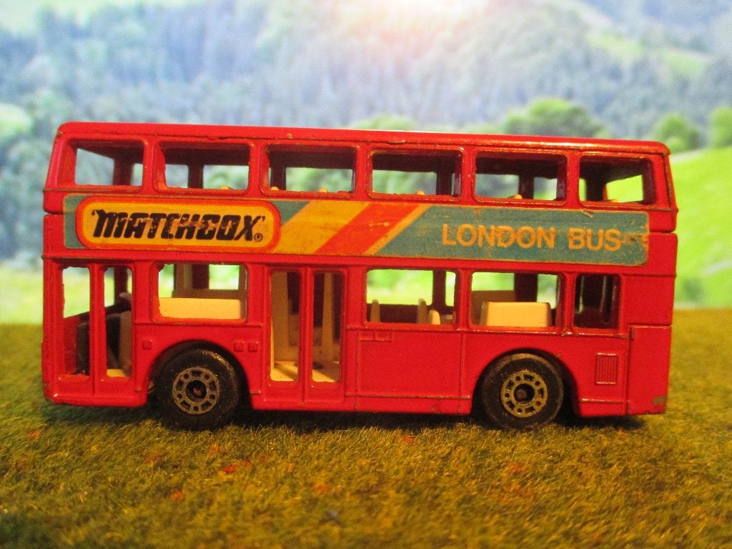 1:124 Leyland Titan London Bus Matchbox Nr.111, Ophalen of Verzenden, Gebruikt, Auto