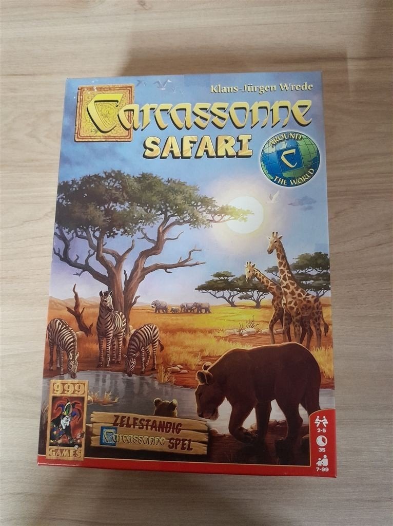 Carcassonne safari - s1646, Hobby en Vrije tijd, Gezelschapsspellen | Bordspellen, Verzenden, Zo goed als nieuw