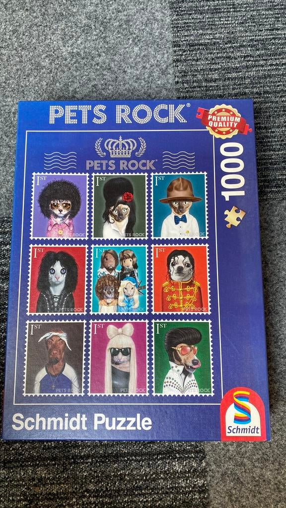 Puzzel dieren popsterren 1000 stukjes, Ophalen of Verzenden, 500 t/m 1500 stukjes, Zo goed als nieuw