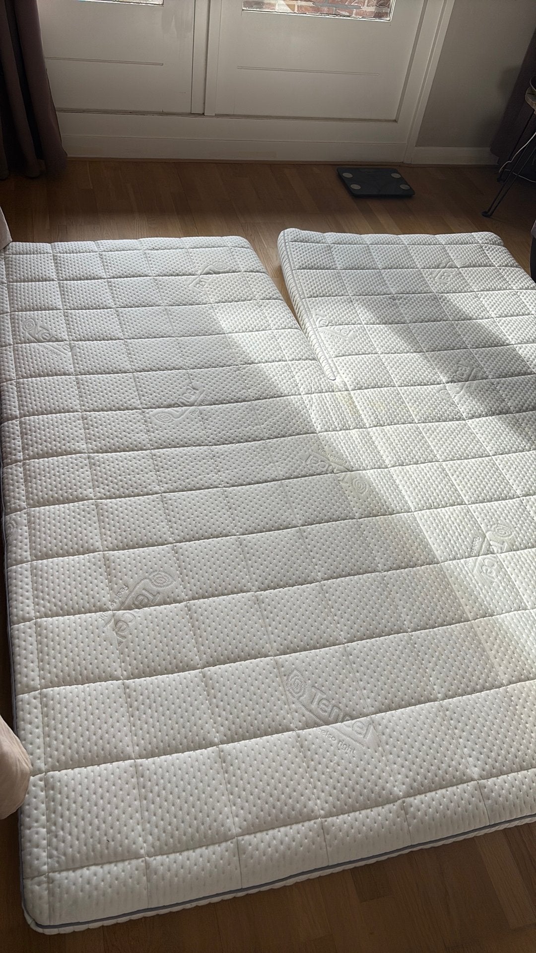 Split topper koudschuim 6 cm Tencel 180x200cm, Ophalen, Tweepersoons, Zo goed als nieuw, Matras