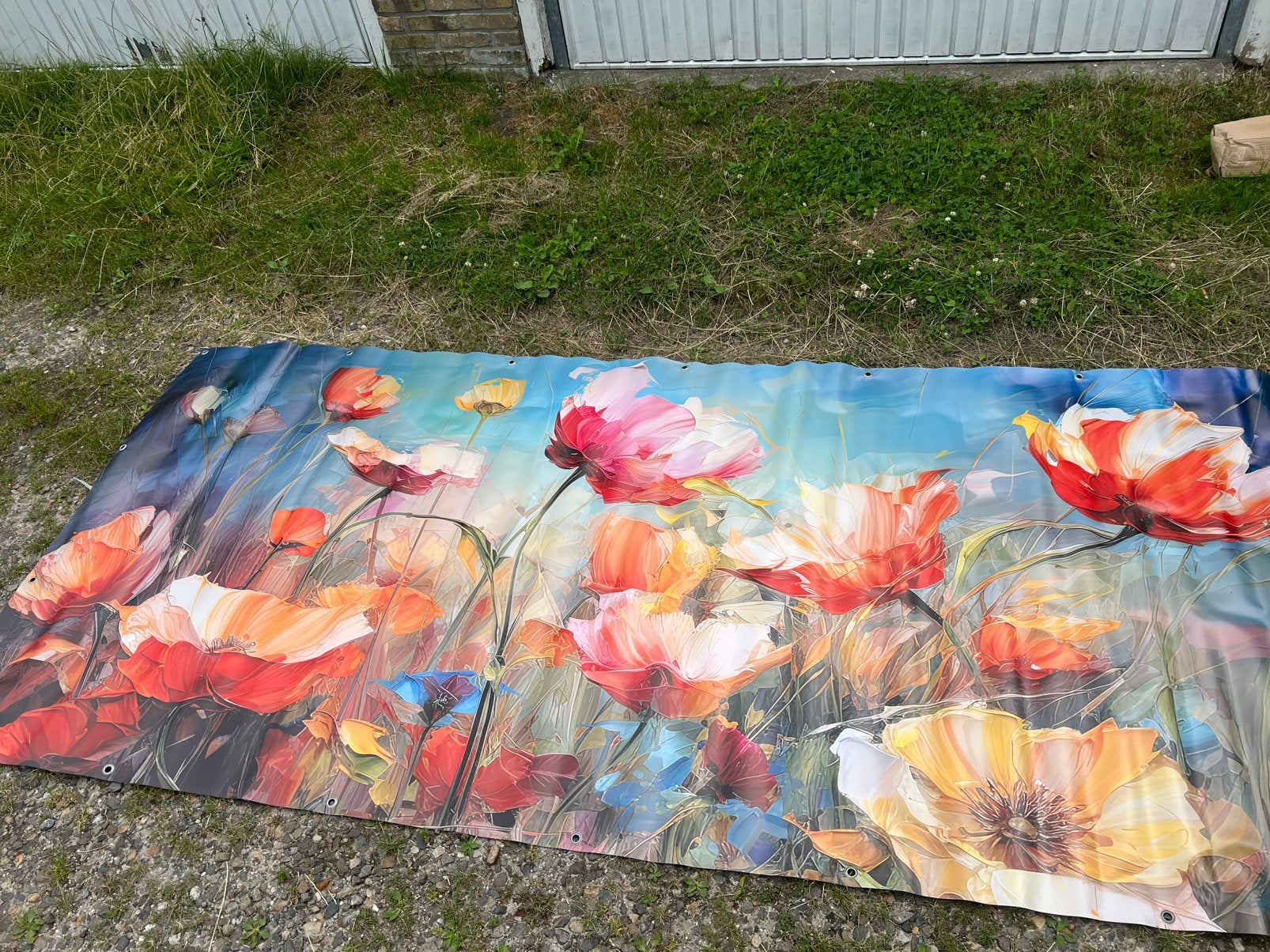Tuinposter / wilde bloemen 300 cm!, Ophalen, Nieuw