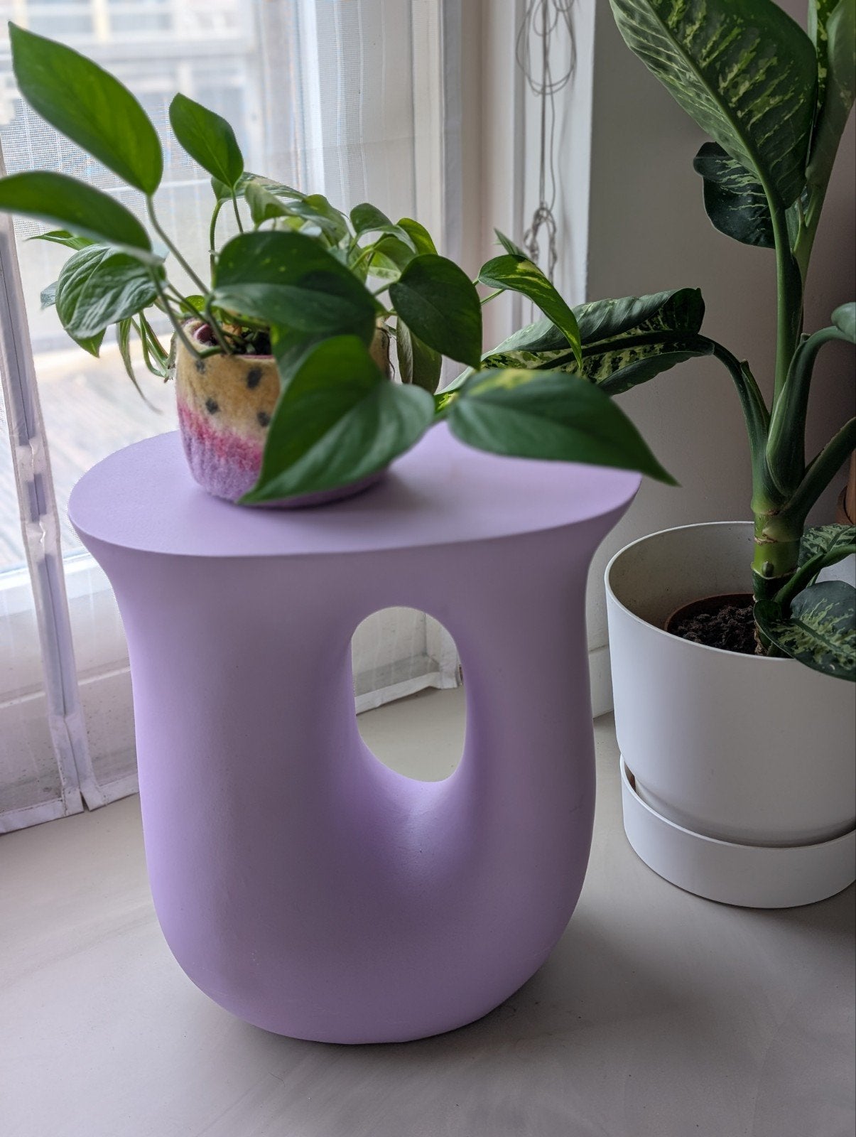 Xenos bijzettafel - lila paars, Minder dan 55 cm, Gebruikt, Modern, Speels, Ophalen of Verzenden