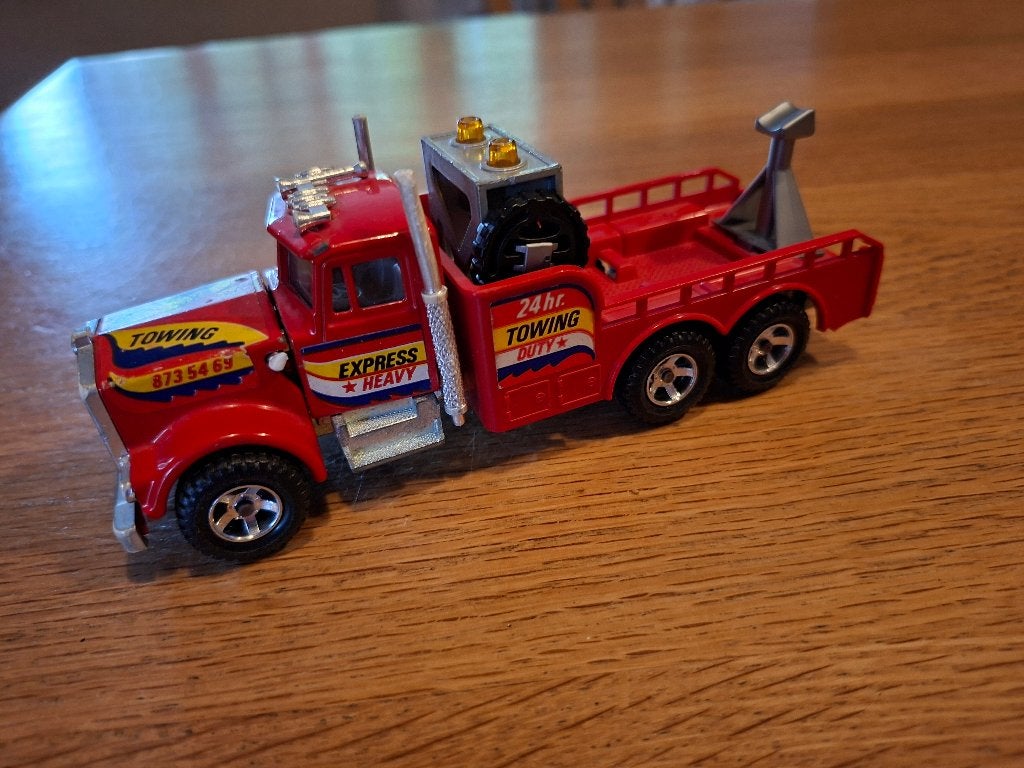 Vintage Majorette Kenworth truck Wrecker 1/47, Ophalen of Verzenden, Bus of Vrachtwagen