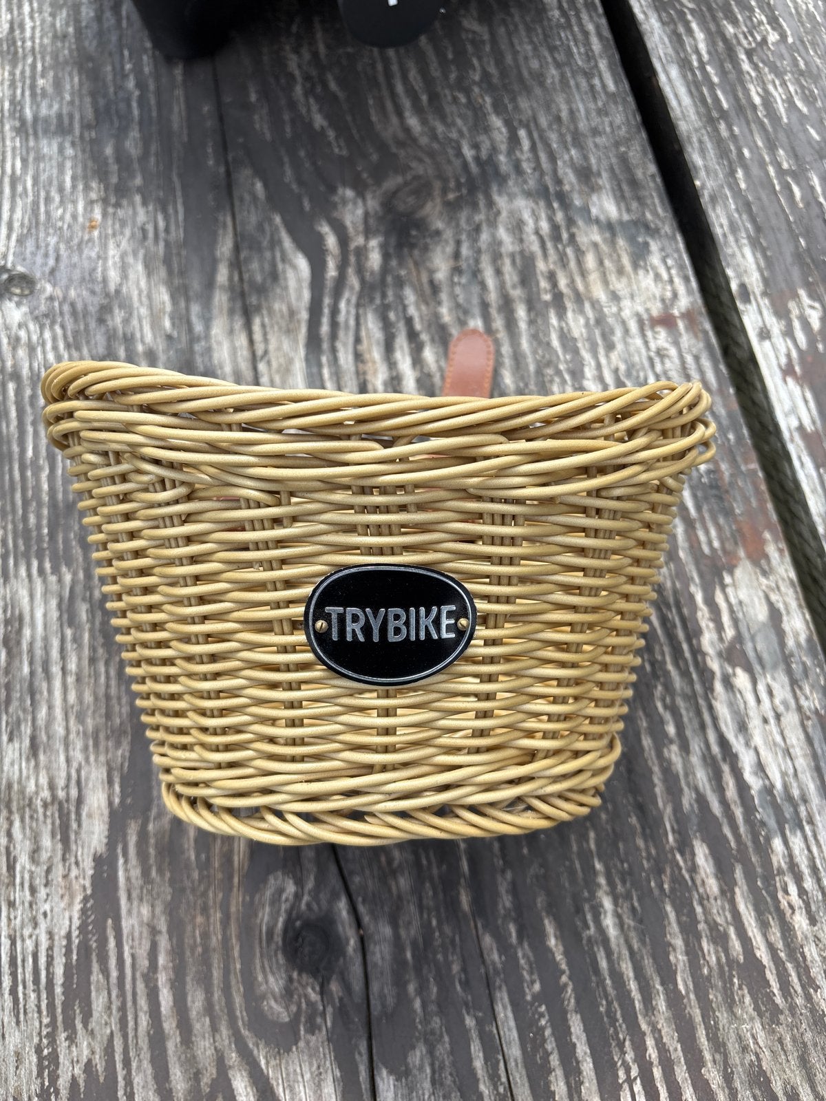 Trybike fietsmandje - Rotan mandje voor kinderfiets, Ophalen, Zo goed als nieuw, Fietsmand, Stuurbevestiging