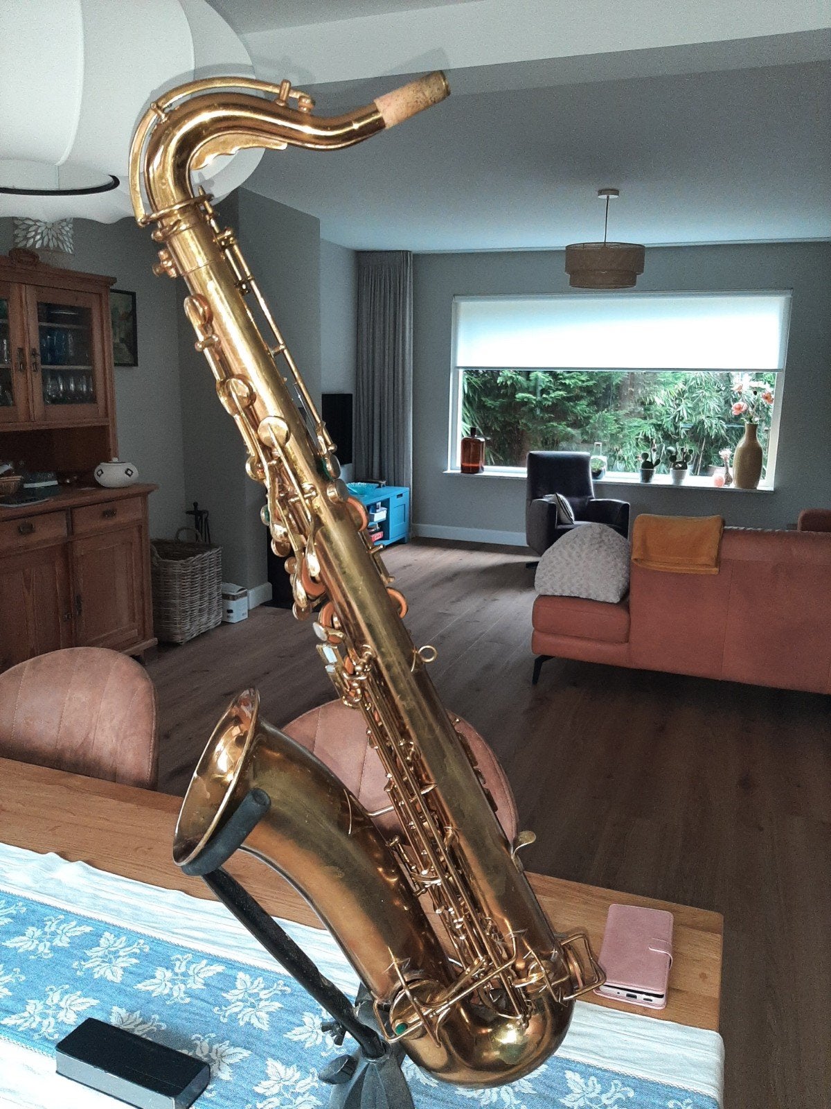 Buescher tenorsaxofoon, Muziek en Instrumenten, Ophalen, Tenor, Met koffer
