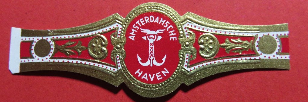 Sigarenbandje Amsterdamsche Haven, Verzamelen, Verzenden, Gebruikt, Sigarenbandjes