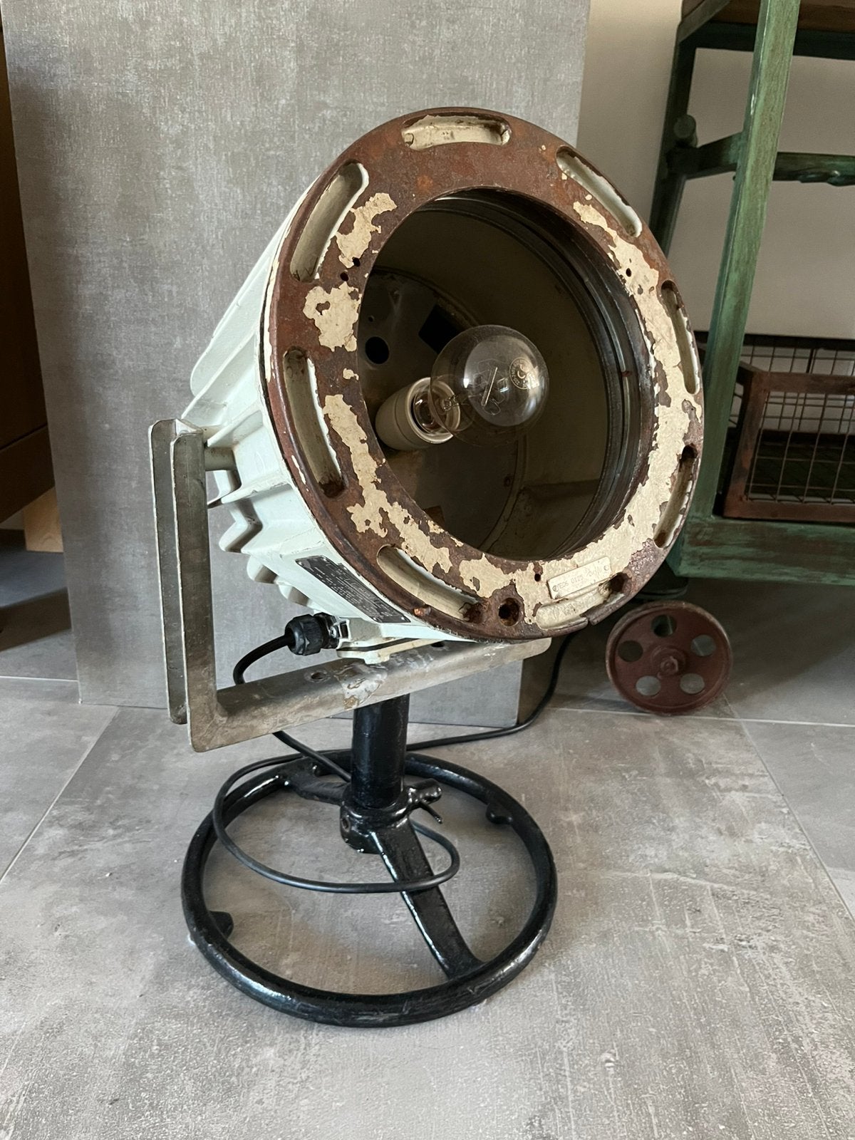 Vintage Duitse CEAG vloerlamp., Ophalen, Gebruikt, Vintage, E27 (groot)