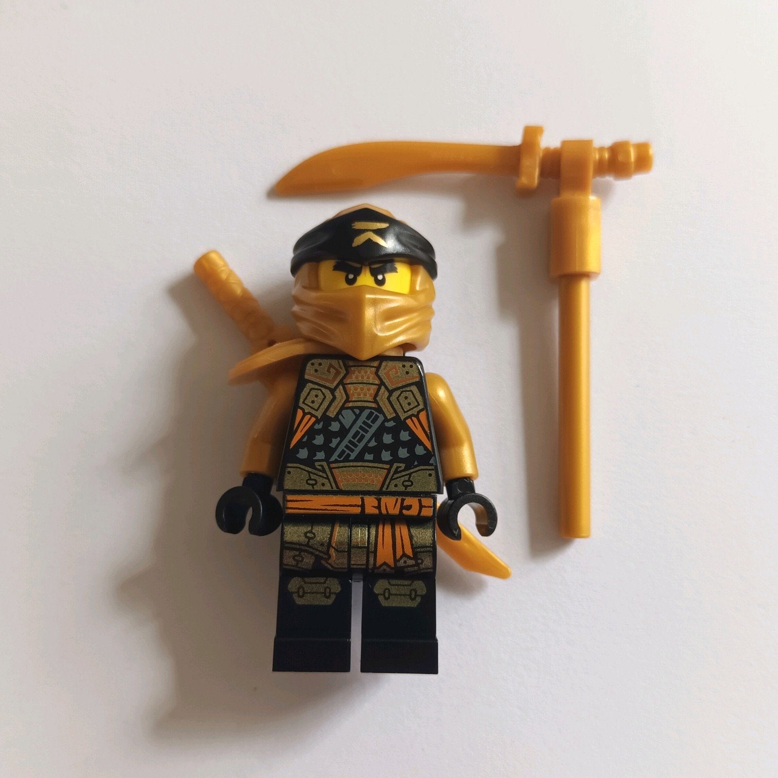 Lego Cole gouden ninja Ninjago minifiguren minifigures fig, Ophalen of Verzenden, Zo goed als nieuw