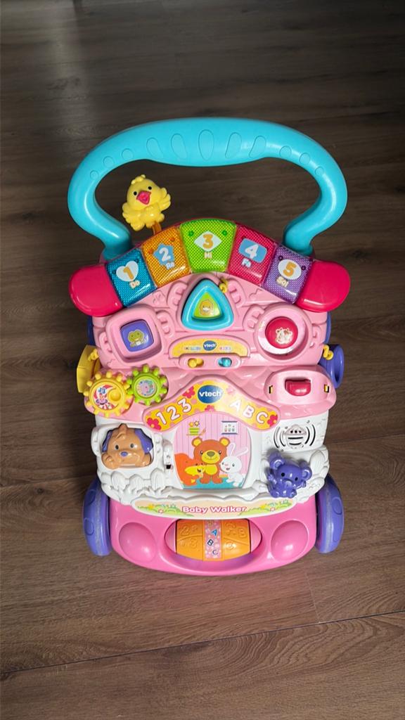 Vtech loopwagen zgan, Kinderen en Baby's, Speelgoed | Vtech, Ophalen, Zo goed als nieuw, 6 maanden tot 2 jaar