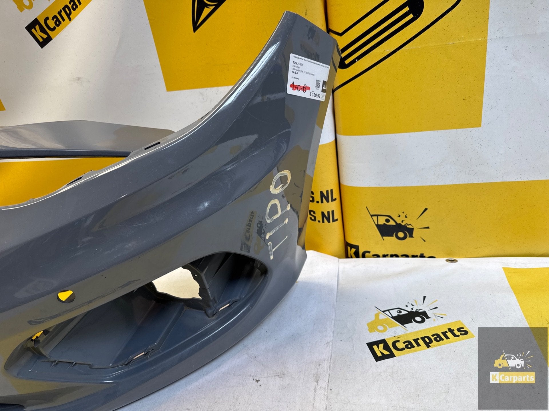 Voorbumper Fiat Tipo 2015-2023 origineel bumper 735631451 Fi, Auto-onderdelen, Info@fabrikant.eu, Ophalen of Verzenden, Bumper
