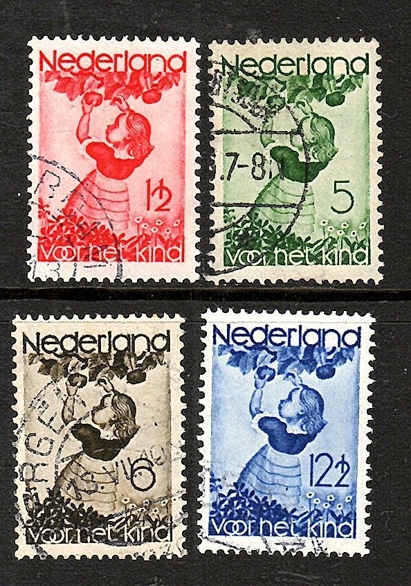 961 nvph 279-282 kinderzegels 1935 gebruikt zie scan., Postzegels en Munten, Postzegels | Nederland, Ophalen of Verzenden, T/m 1940