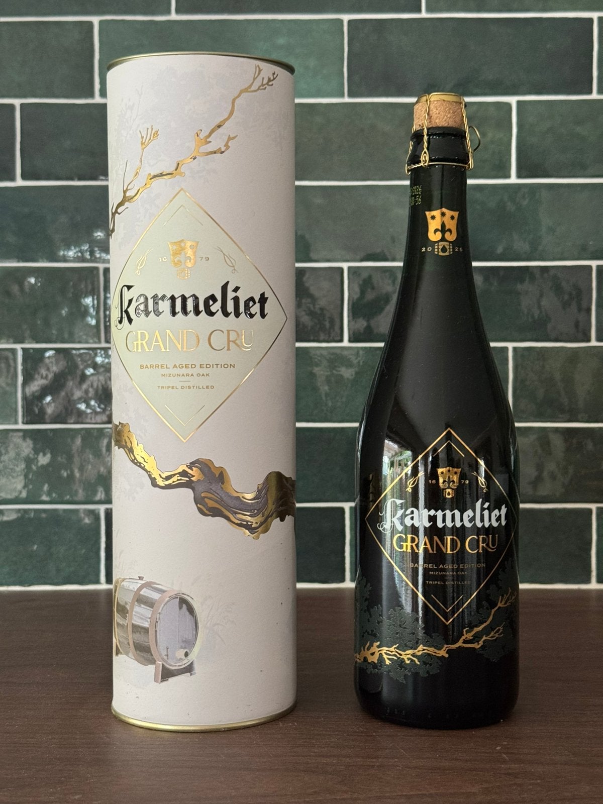 Karmeliet Grand Crew Brewmaster 2025 – Mizunara Oak Tripel, Ophalen of Verzenden, Zo goed als nieuw, Flesje(s), Overige merken