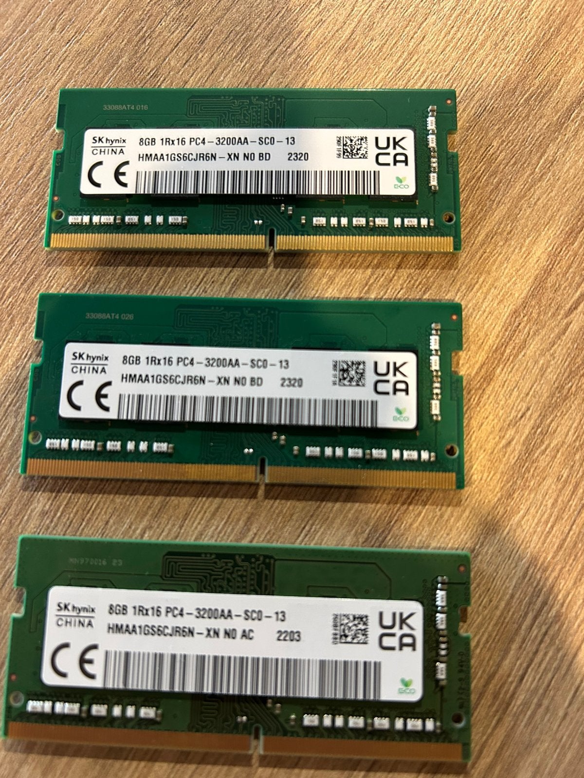 DDR4 3200MHz Laptop RAM – 3x 8GB SK hynix SO-DIMM”., Computers en Software, RAM geheugen, Ophalen of Verzenden, Zo goed als nieuw