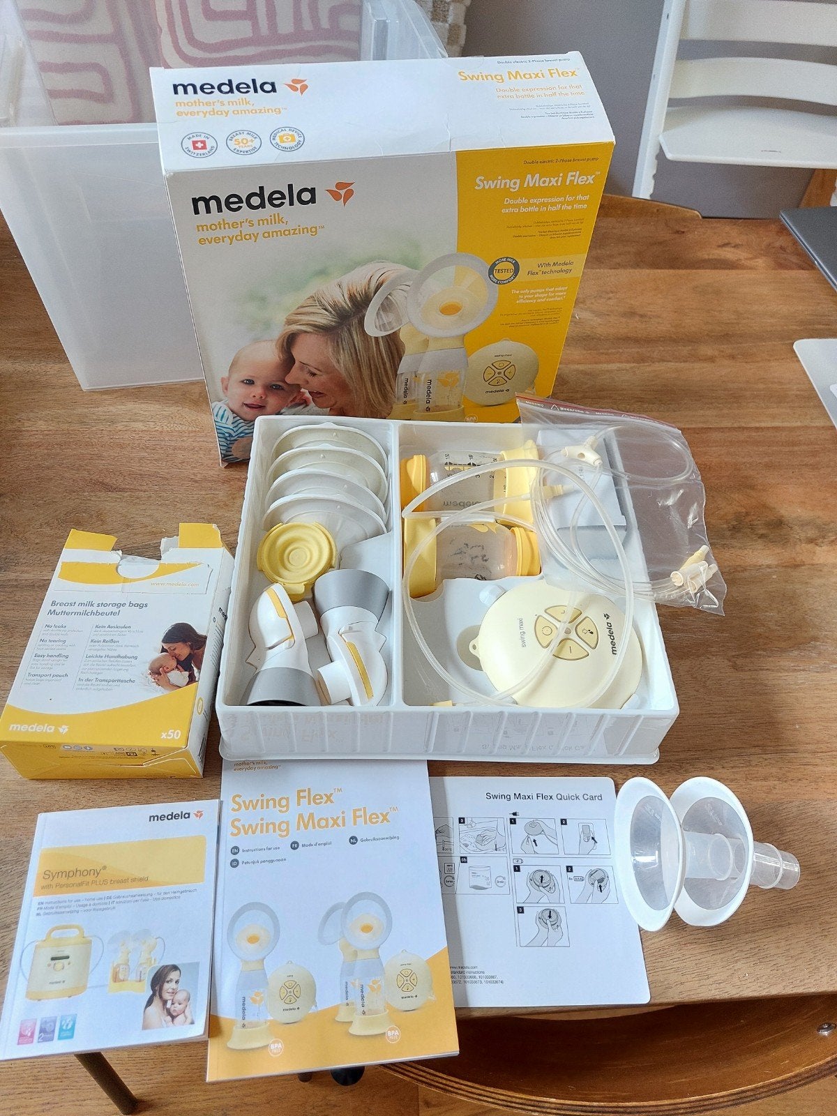 Medela Swing Maxi Flex dubbele elektrische borstkolf, Ophalen of Verzenden, Zo goed als nieuw