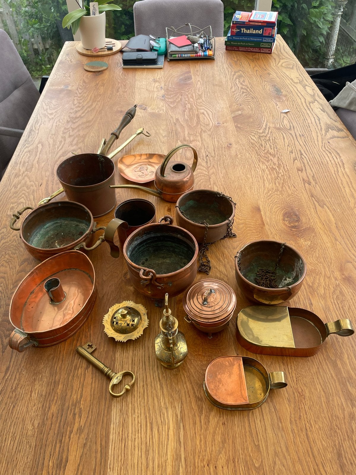 Diverse koperen en bronzen voorwerpen - Antiek collectie, Ophalen of Verzenden, Koper