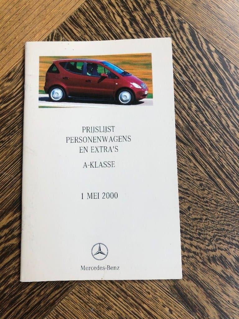 Prijslijst Mercedes-Benz A-klasse W168 2000 nieuw!, Nieuw, Mercedes-Benz, Mercedes, Ophalen of Verzenden