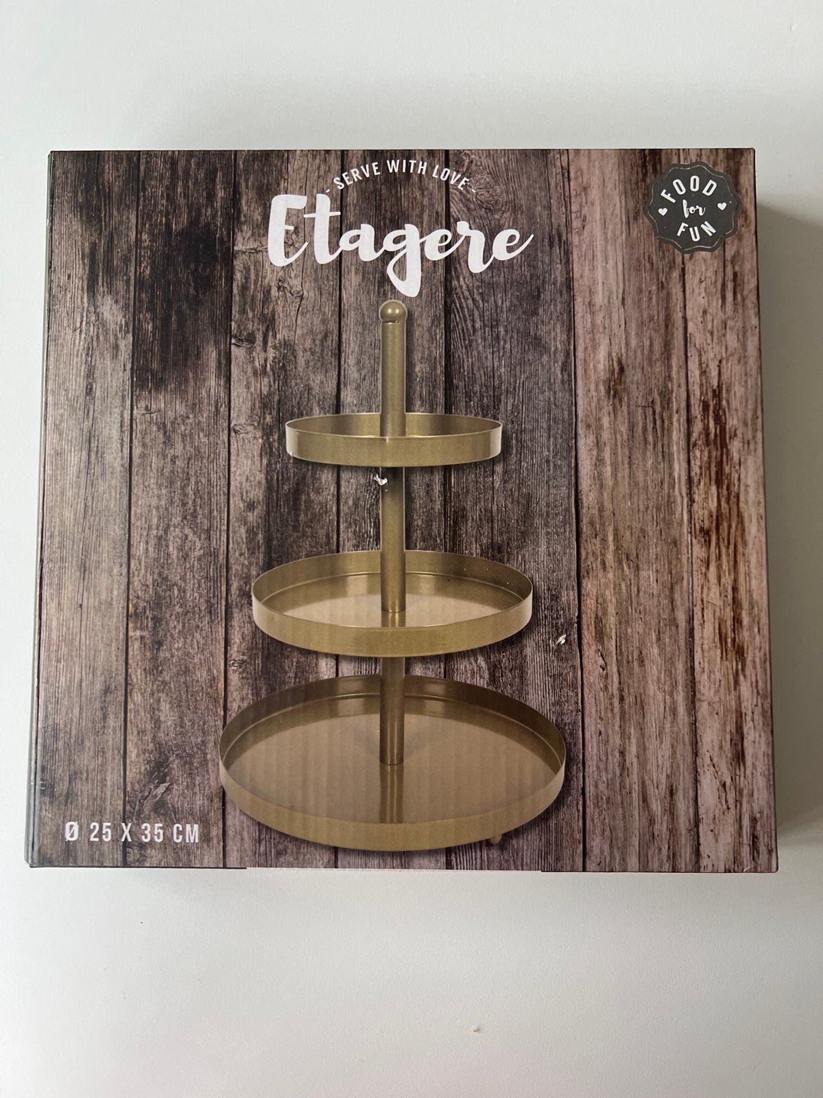 Nieuwe gouden etagère - Serve with Love, Huis en Inrichting, Woonaccessoires | Etagères, Ophalen of Verzenden, Nieuw, Etagère