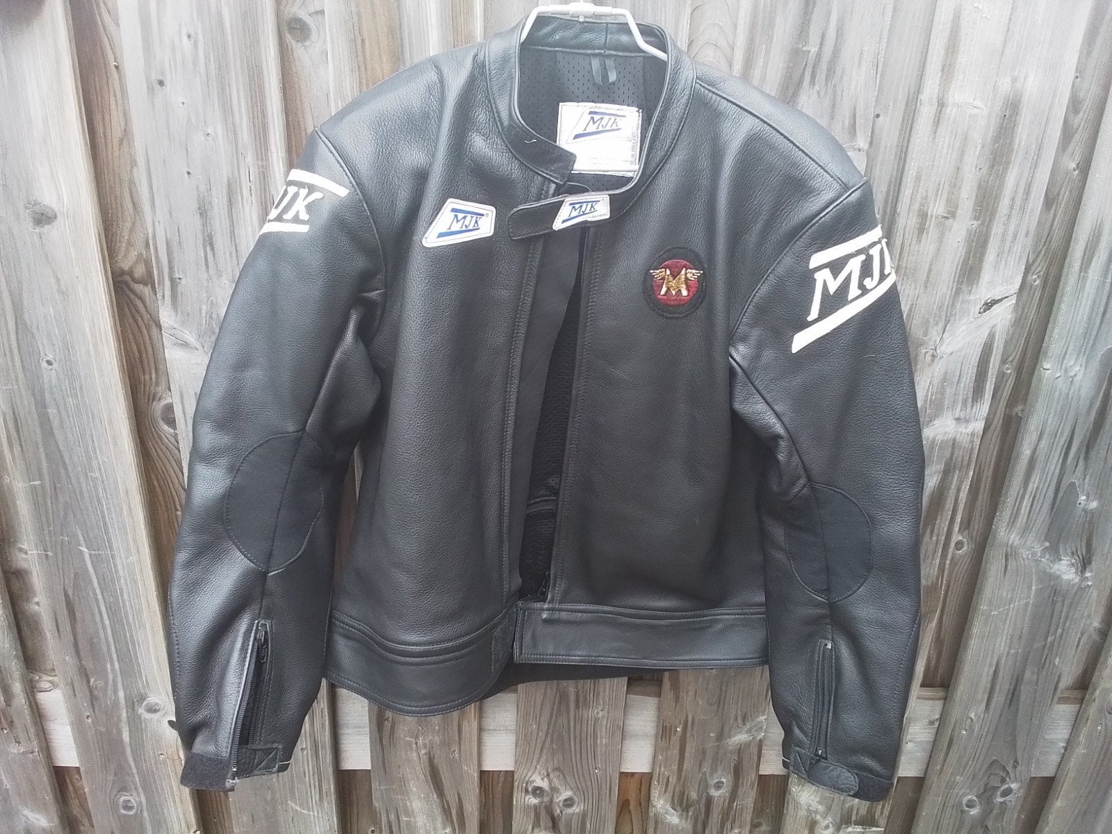 Leren Motorjas - mjk  Zwart, Made in Holland, Motoren, Heren, Jas | leer, Ophalen of Verzenden, MJK Leathers