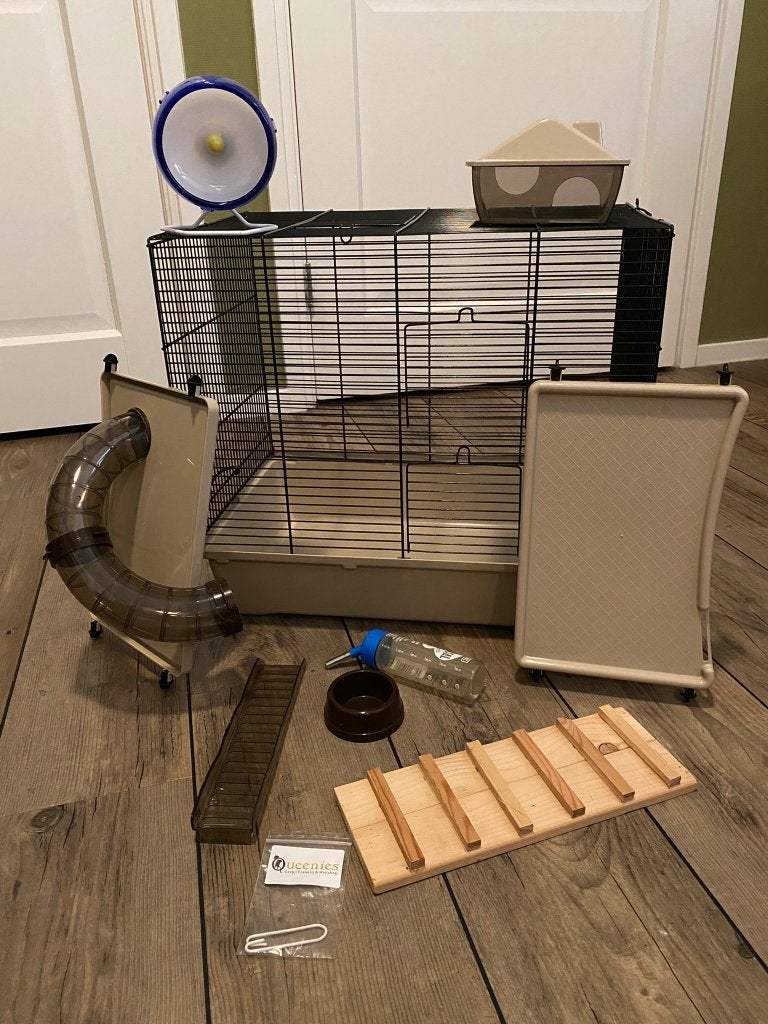 Hamsterhok + toebehoren, Ophalen, Gebruikt, Overige typen