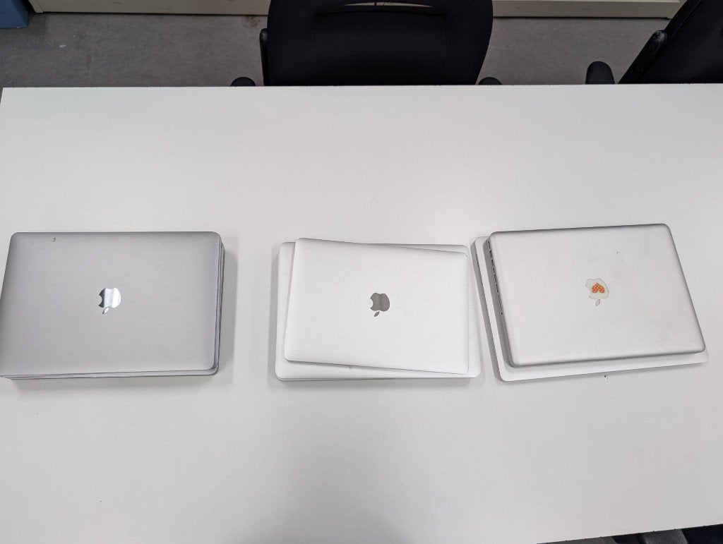 Partij Apple MacBooks - 9 stuks - Werkend & Defect, Ophalen of Verzenden, Gebruikt
