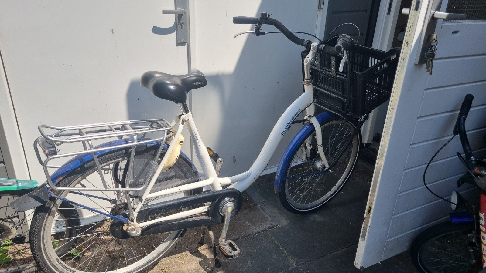 Moederfiets met transportbanden voorop, Fietsen en Brommers, Ophalen, 1 zitje, Gebruikt, Overige merken