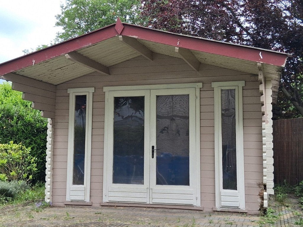 Tuinhuisje, Tuin en Terras, Ophalen, 250 tot 500 cm, Met overkapping, Hout