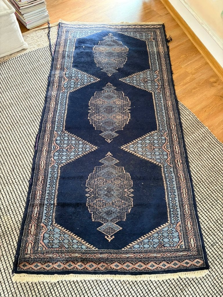 Vintage kleed, Ophalen, Gebruikt, Blauw, 200 cm of meer
