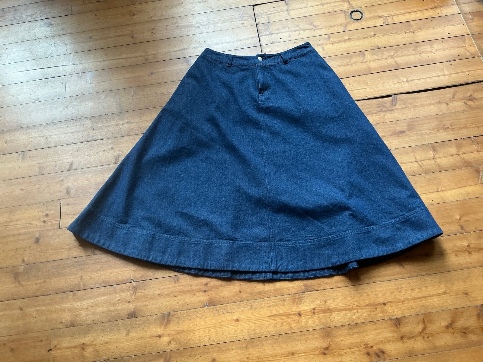 Barbour denim rok, nieuw, maat 36/38, blauw, Nieuw, Maat 36 (S), Onder de knie, Verzenden