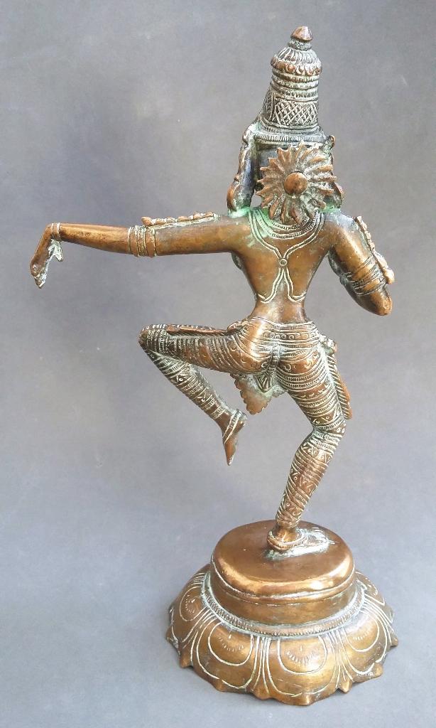 Omstreeks 1950 Groot Bronzen Beeld Indiase Godin PARVATI, Ophalen of Verzenden