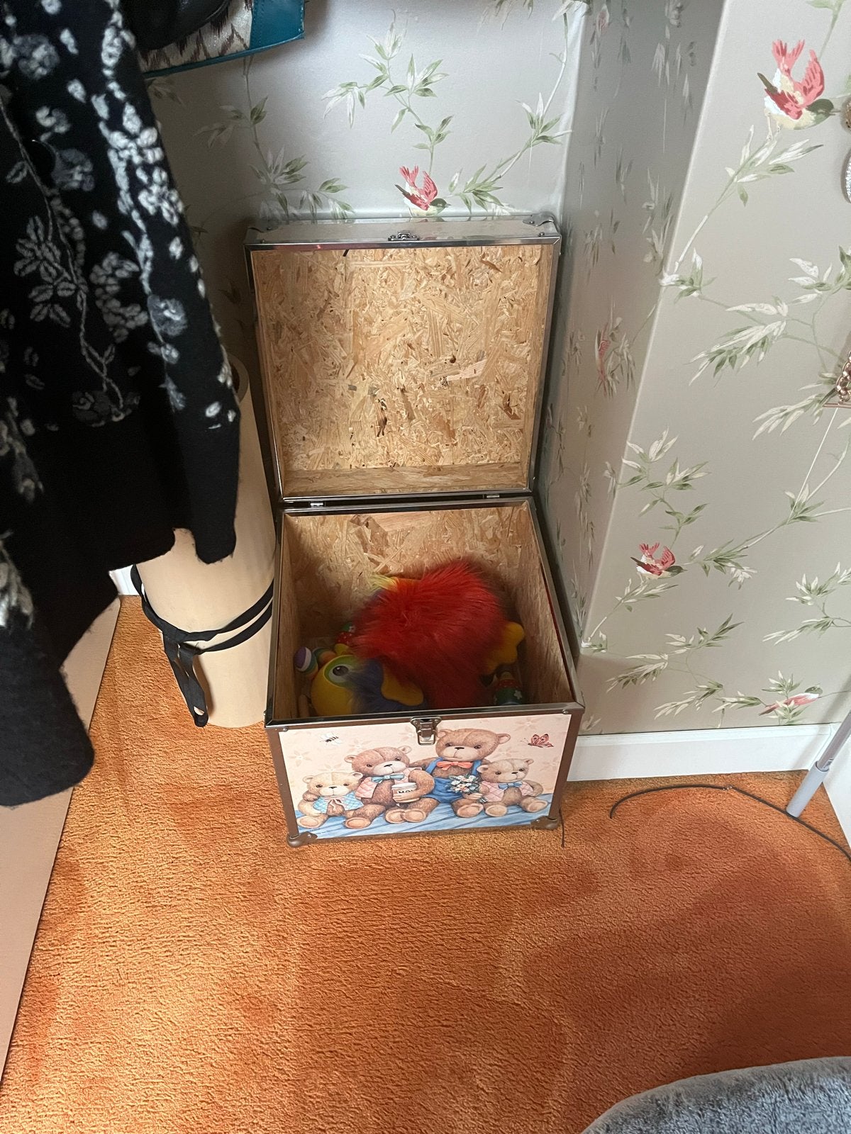 Leuke speelgoedkist met berenprint, Ophalen, 50 – 75, Minder dan 50 cm, Gebruikt