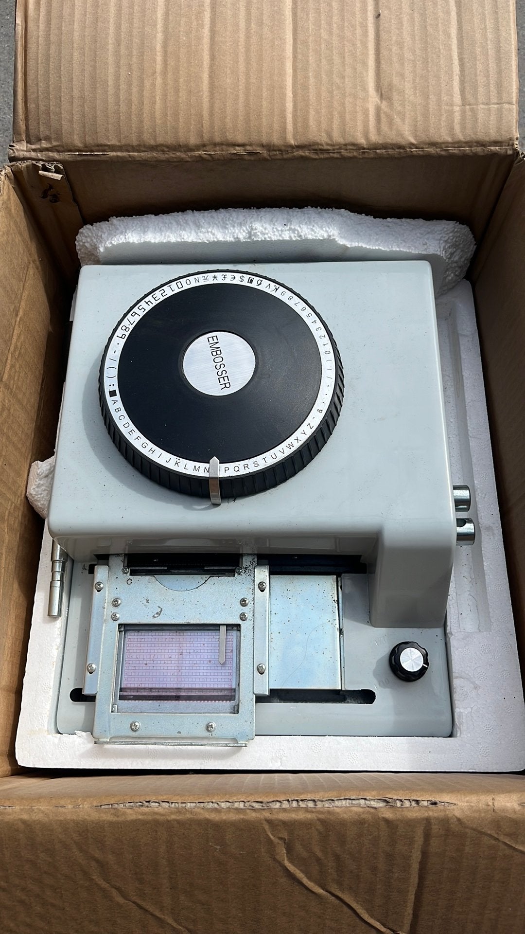 PVC-kaart-embosser voor 8 tekens, kaart-printer, emb, Diversen, Wenskaarten, Ophalen of Verzenden