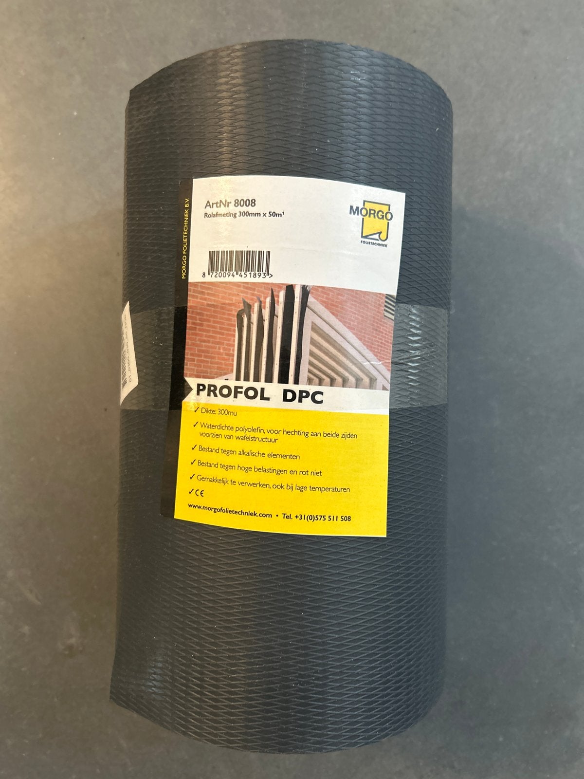 PROFOL DPC Waterdichte Polyolefin Folie 300mm x 50m, Doe-het-zelf en Verbouw, Minder dan 4 cm, Overige materialen, Nieuw, Ophalen of Verzenden