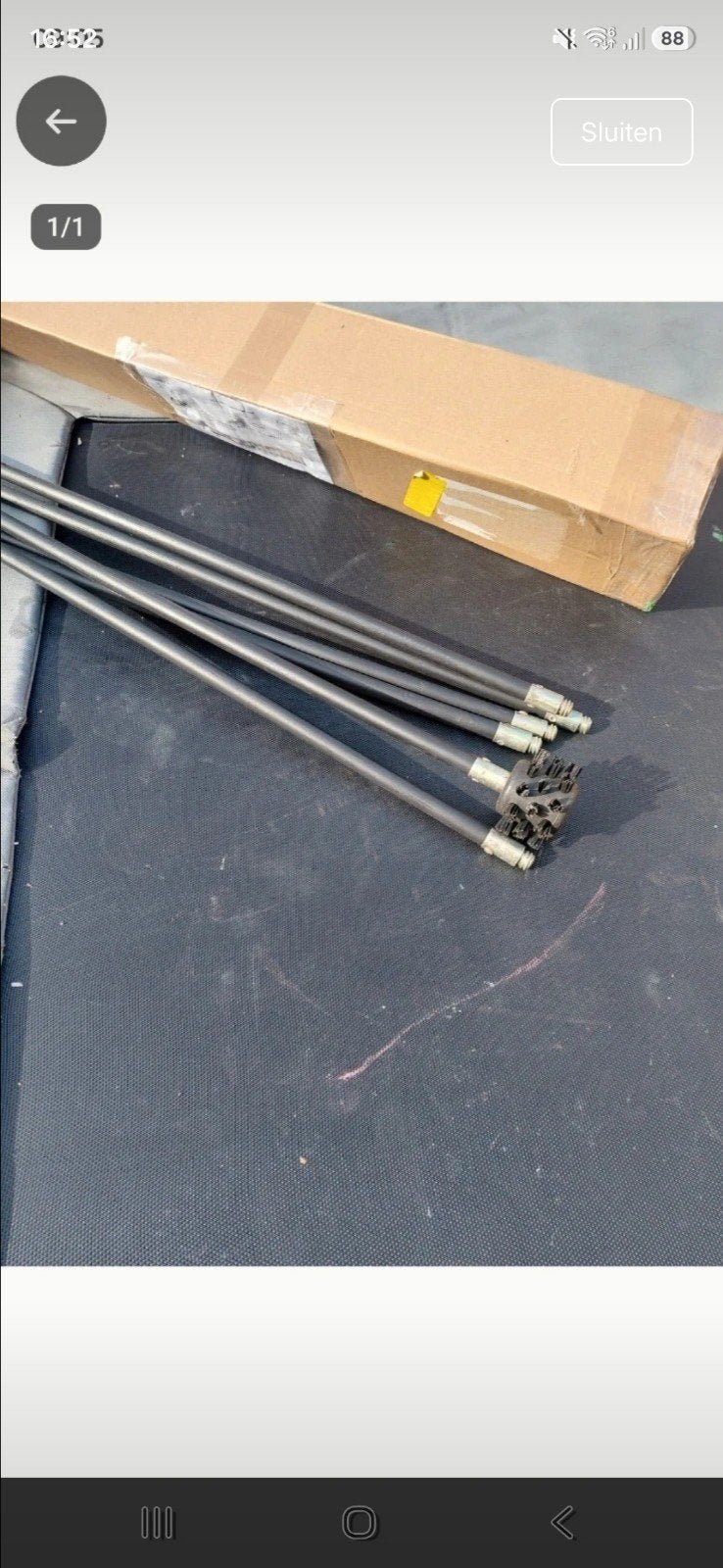 Pelletkachel schoorsteen veeg set, Ophalen of Verzenden, Overige typen, Minder dan 2 meter