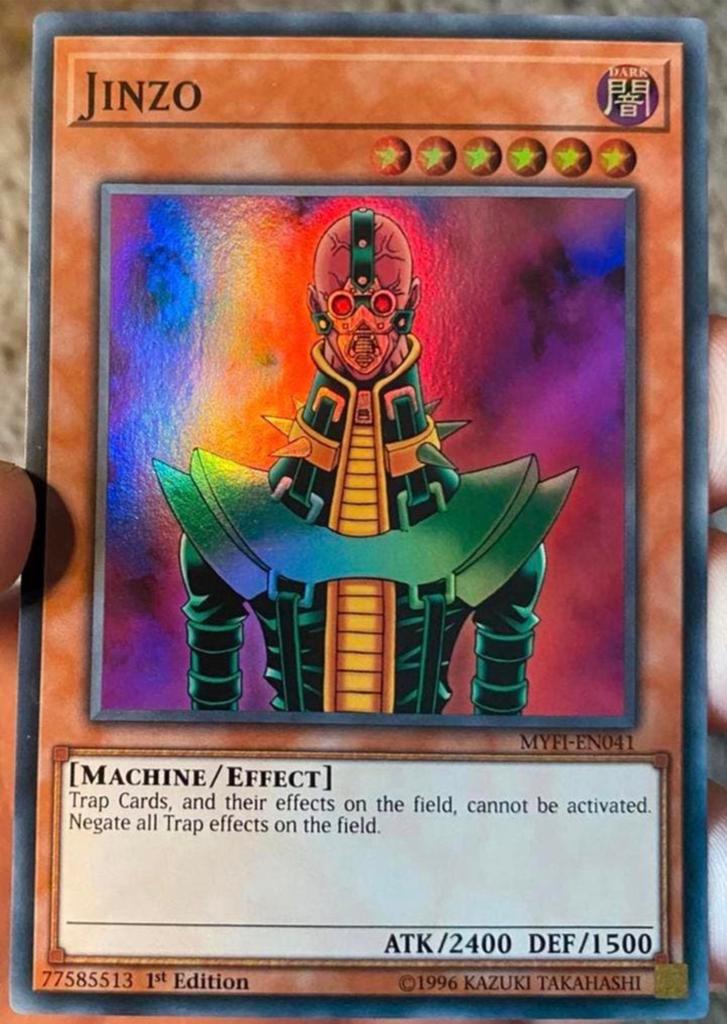 Yu-Gi-Oh! Jinzo MYFI 1st Edition M/NM !, Hobby en Vrije tijd, Verzamelkaartspellen | Yu-gi-Oh!, Ophalen of Verzenden, Zo goed als nieuw