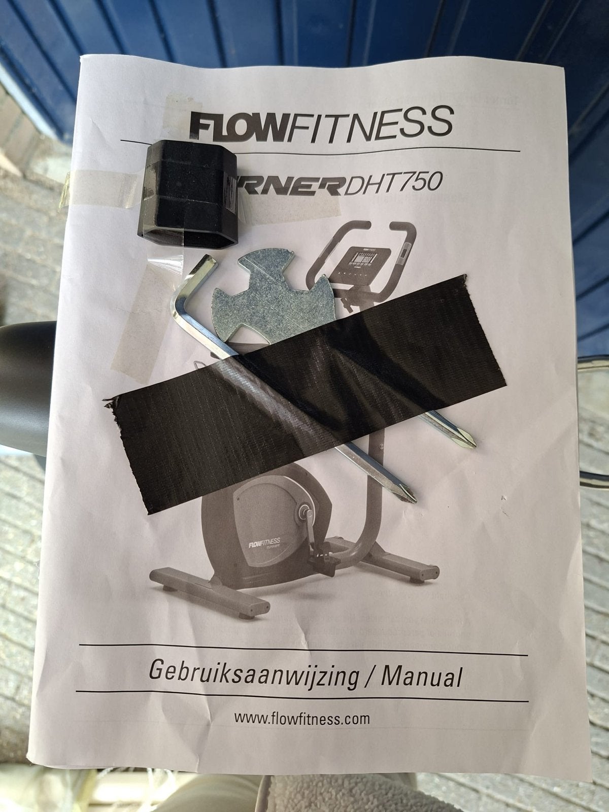 Ophalen in Oss! Flow Fitness Turner DHT750 Hometrainer, Ophalen, Gebruikt, Metaal, Benen