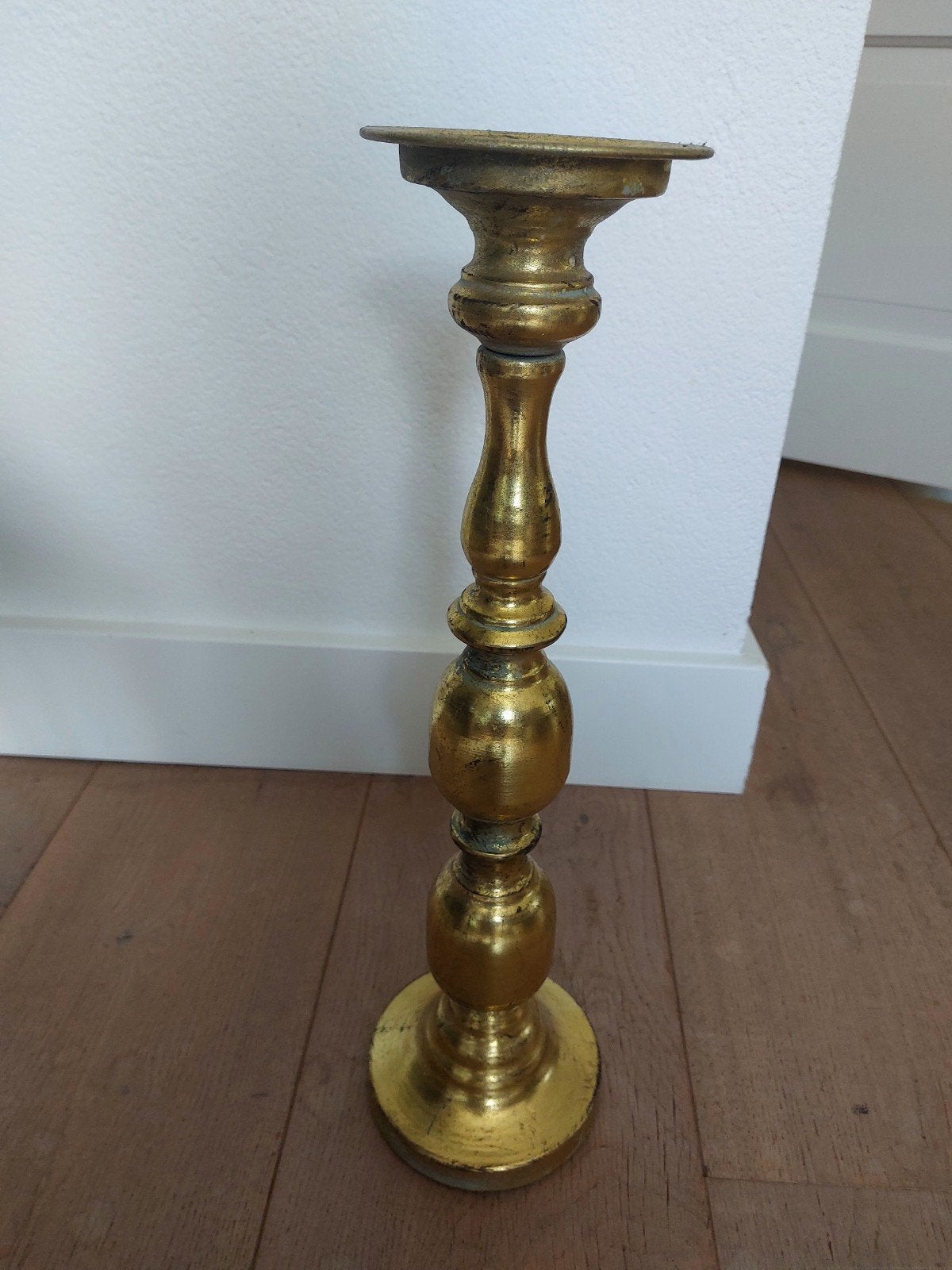 Koperen/goudkleurige Kandelaar - Klassiek Design, Ophalen of Verzenden, Kandelaar